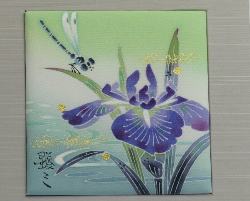 加賀友禅　染パネル【いととんぼ】　