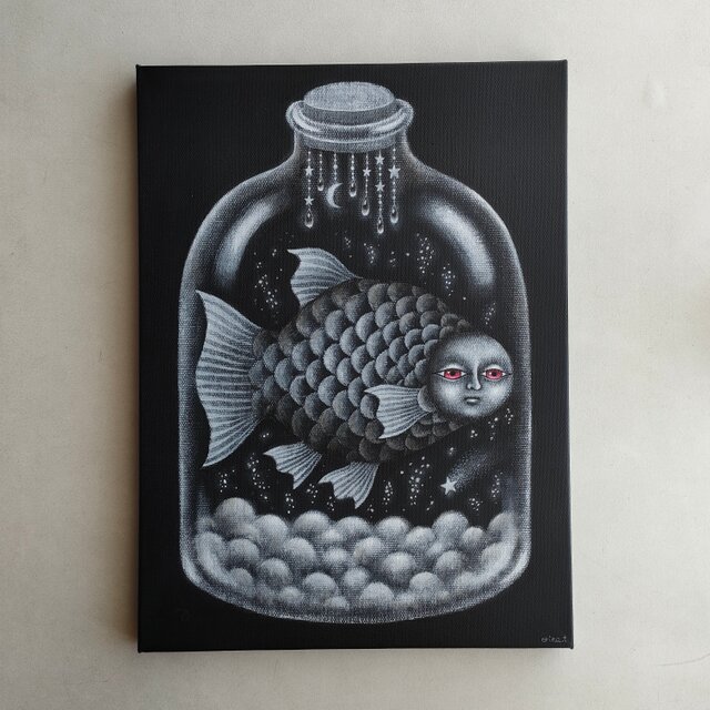 原画「異空間」キャンバス F4号