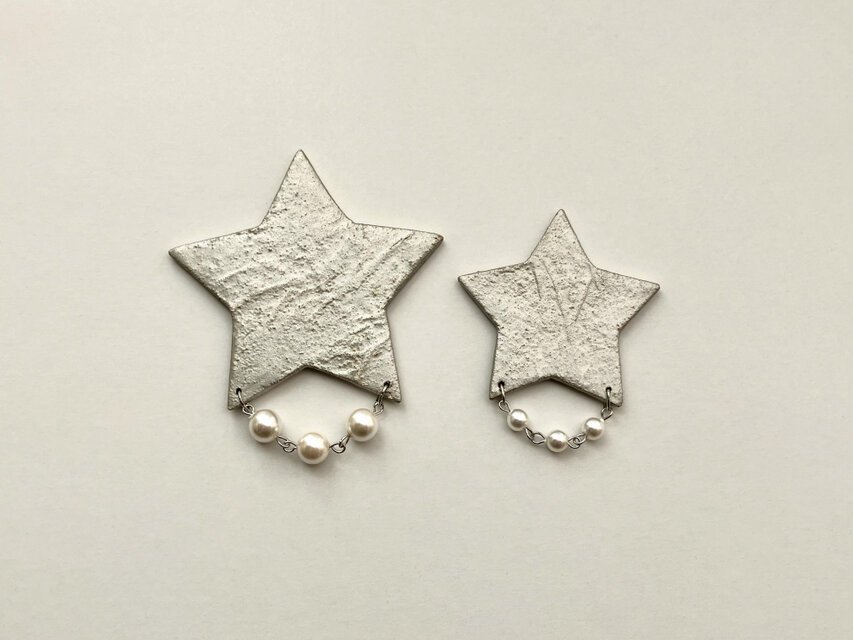 紘　作家銘入り　パール シルバーブローチ 花 紘 作家銘入り パール シルバーブローチ 花