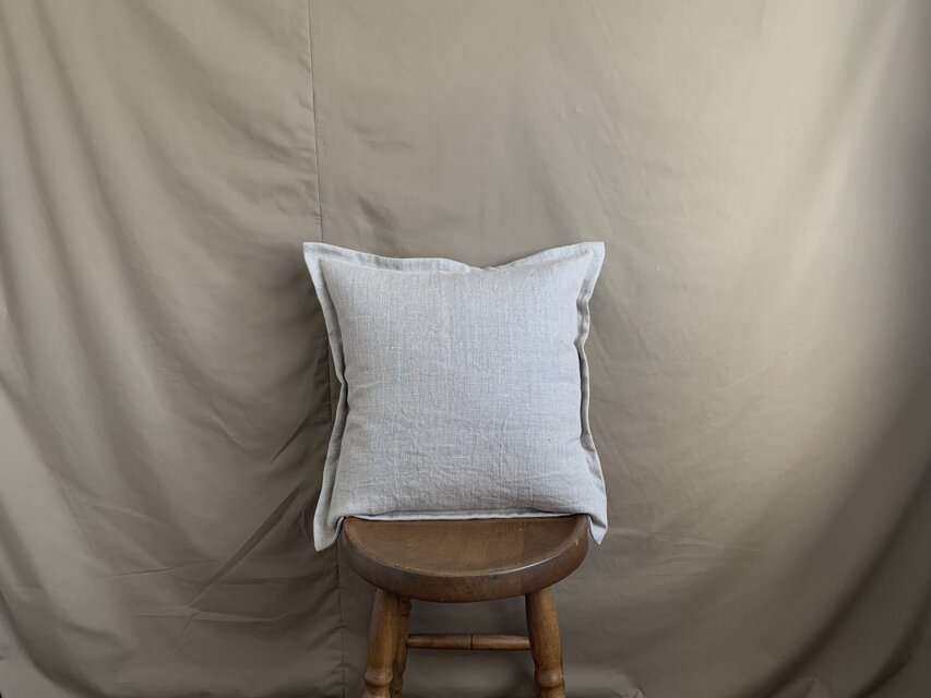 リネンのクッションカバーL