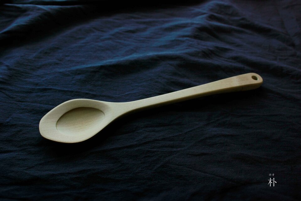 大さじ、小さじを測る匙として、また木ベラとして使える調理器具15cc(朴/無塗装)