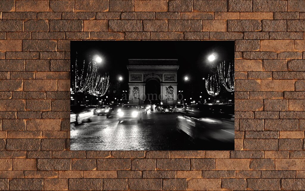 Paris 凱旋門 03 A3ポスター　アート/写真/インテリア