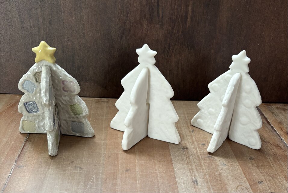 クリスマスツリー　組み立て式　陶磁