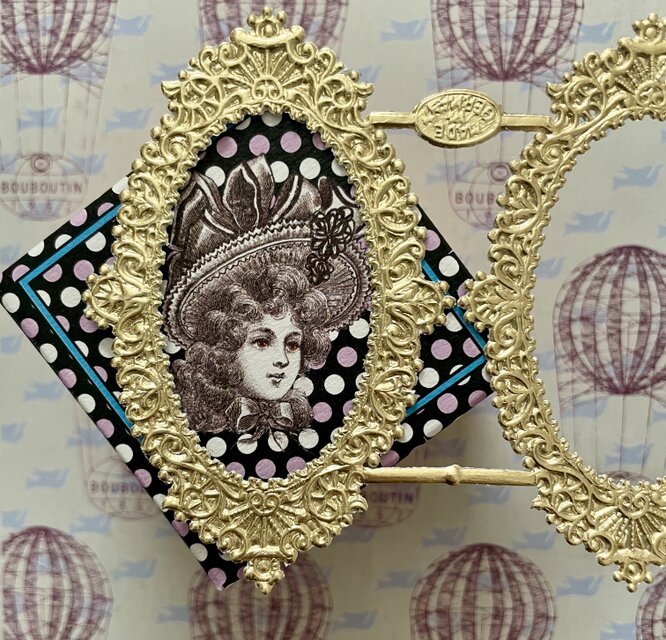 germany　embosspaper　王様の椅子フレーム&スター