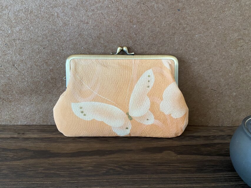 ポーチ | 蝶ト牡丹