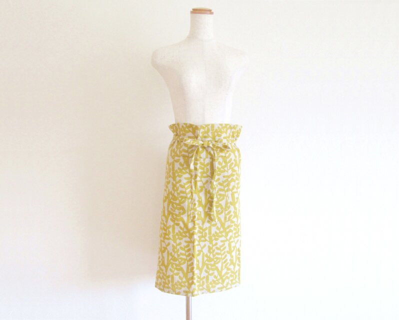 イエロー* 北欧風 ソムリエエプロン