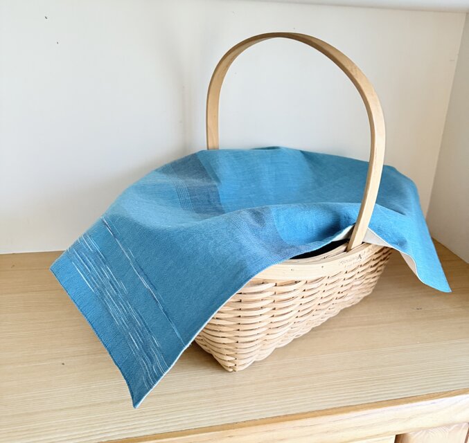 播州織のフリークロス（ブルー）