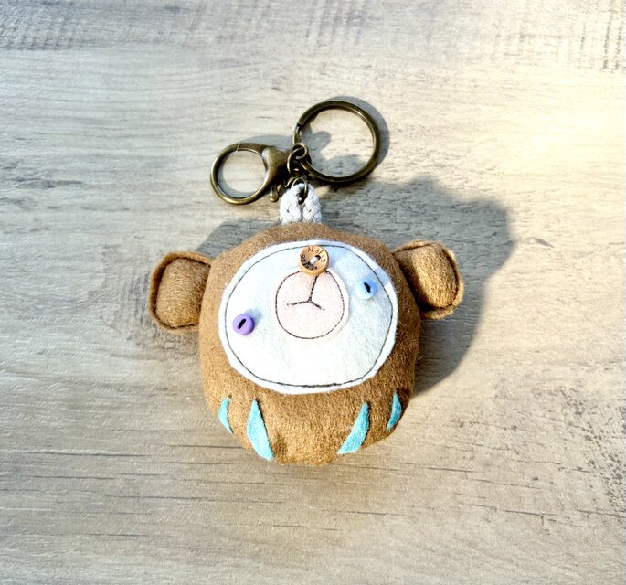 おとぼけくま☆DARUMAキーホルダー／チャーム