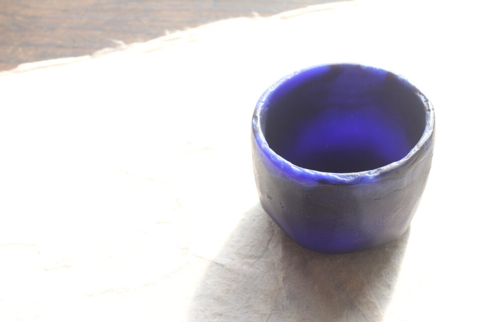 ガラス 溶かし込みぐい吞み 其の弐