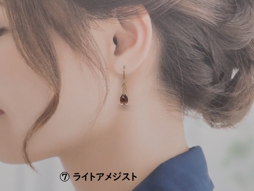 7色から選べる》しずくビーズピアス／イヤリング① | iichi 日々の