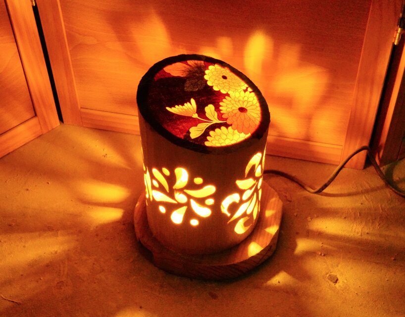 ◇両面彫◇竹灯り・竹あかり・竹灯籠 ～～ 癒しの灯り ☆王光