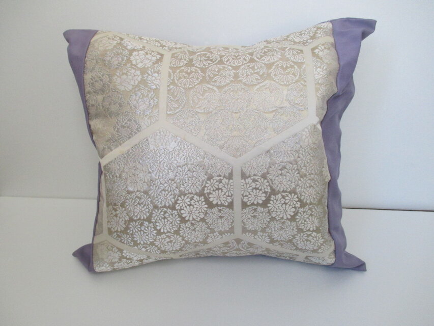 u109 裏付 帯 クッションカバー 座布団カバー ファスナー 40x37cm