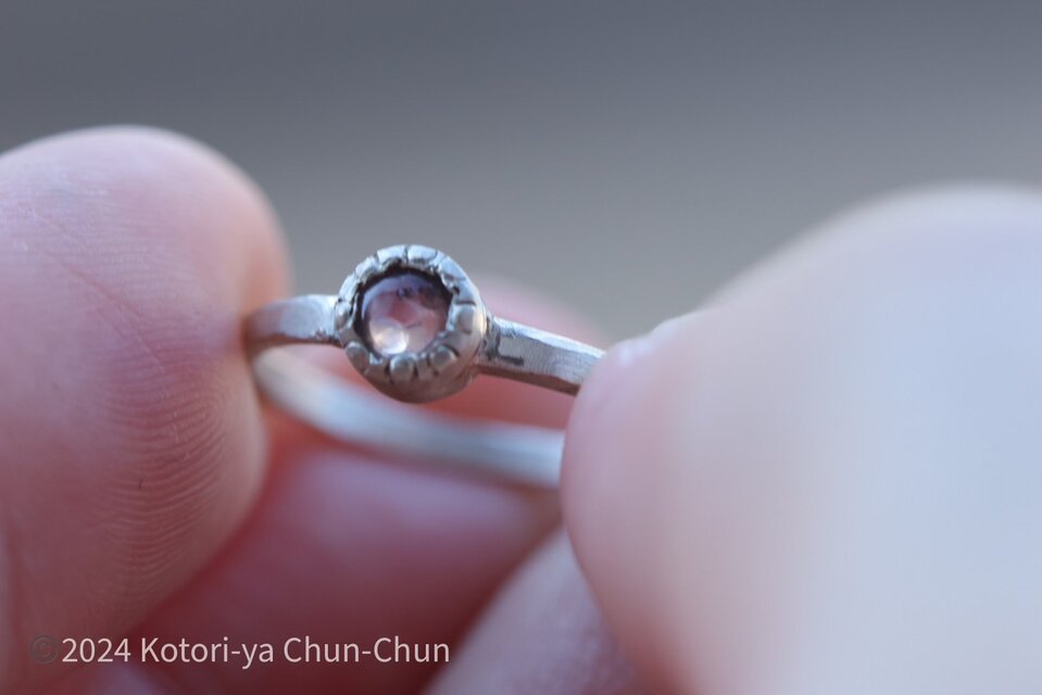 キャンディ・スピネル】ミャンマー産パープルスピネル・シルバーリング