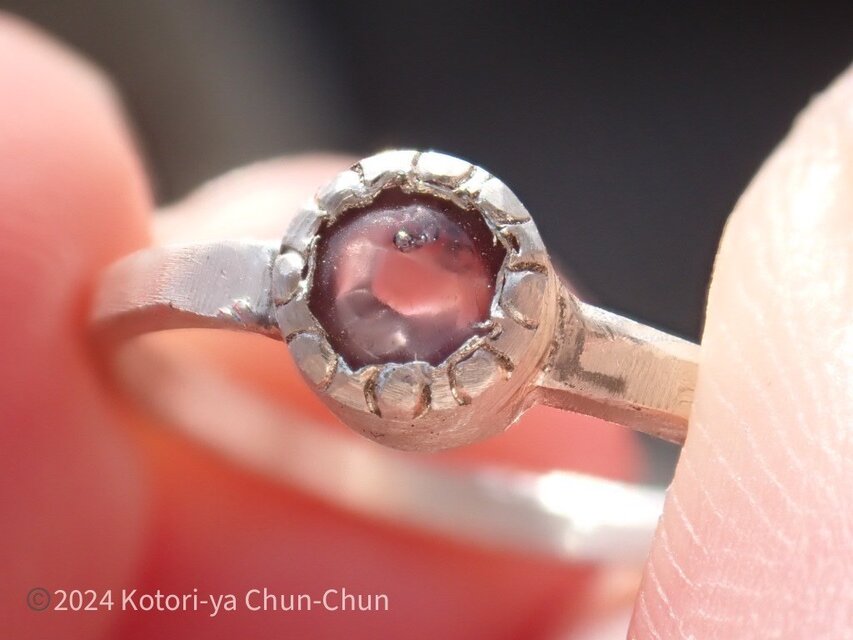 キャンディ・スピネル】ミャンマー産パープルスピネル・シルバーリング