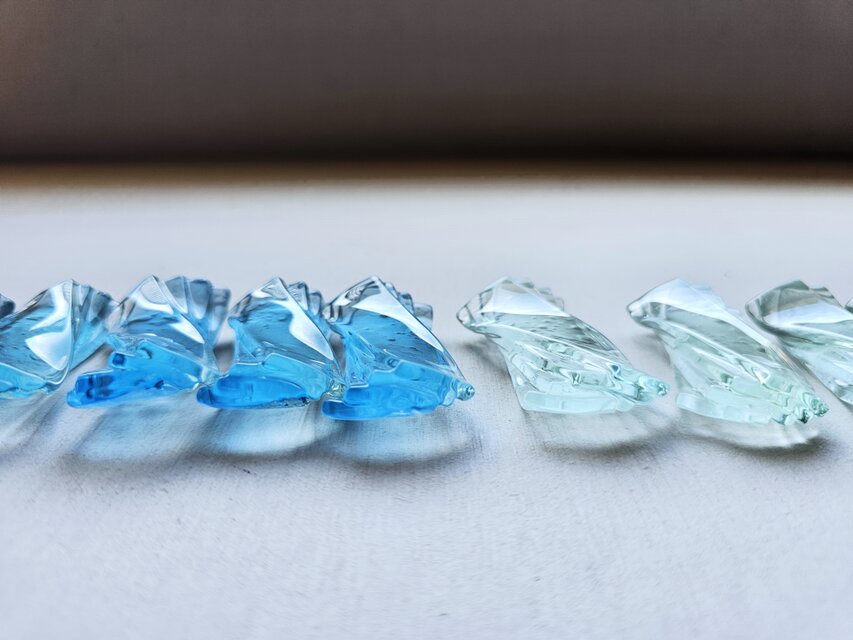 【新品✨】ガラス工房るん 虹の箸置き 3個セット 丹波篠山 新品✨】ガラス工房るん 虹の箸置き 3個セット 丹波篠山