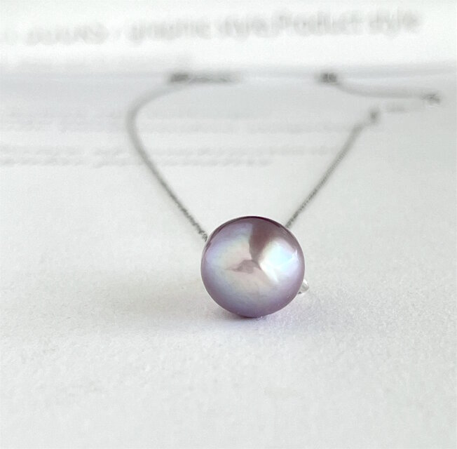 k14GFバチカン淡水パールケシペンダントNO25-1111