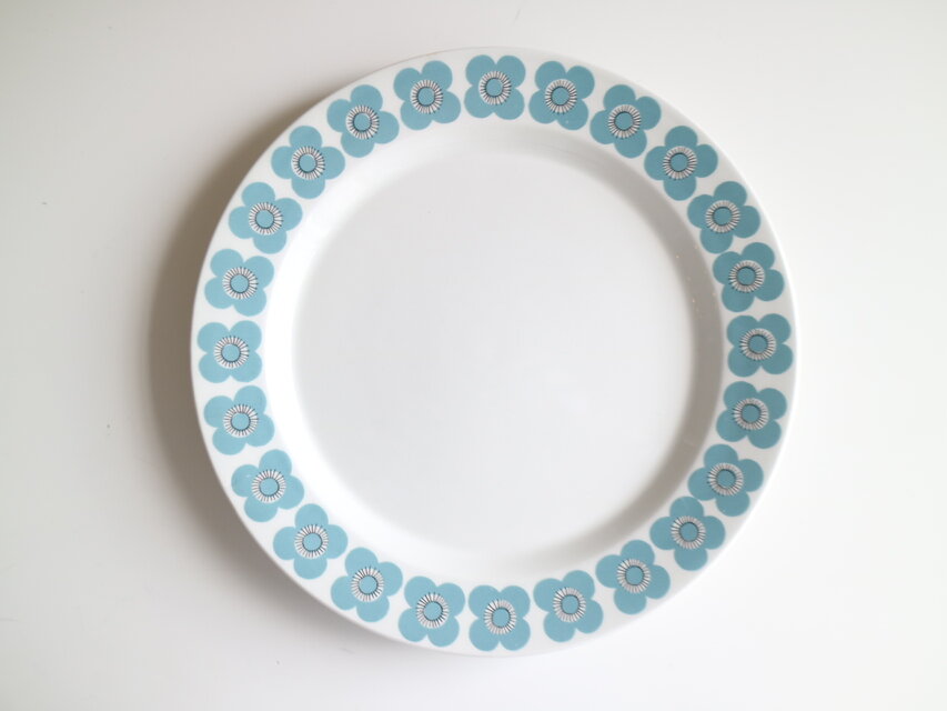 ARABIA  / veera / ディナープレート23cm 花柄 ブルー No.5352