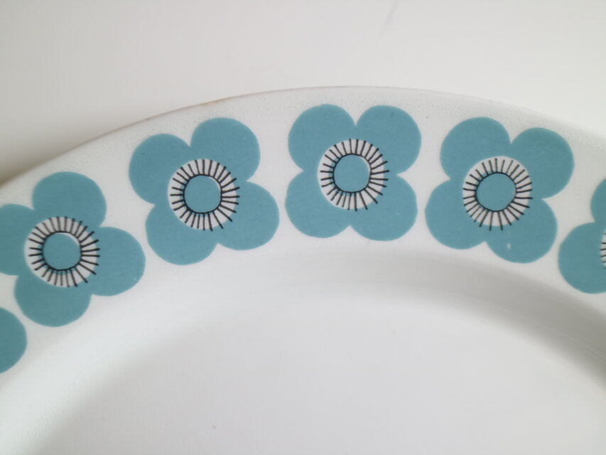 ARABIA / veera / ディナープレート23cm 花柄 ブルー No.5352 | iichi