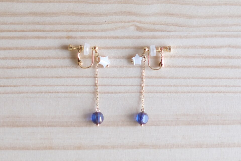 ゆれる星空のイヤリング