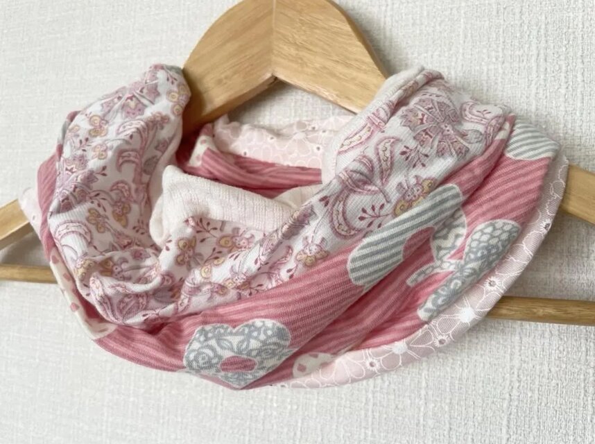 PPFさくらピンク&ホワイトペイズリー花柄新作国内手作りハンドメイド  