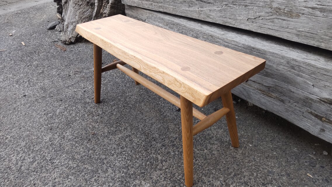 こぶりなベンチ 国産ナラ こぶりなベンチ 国産ナラ | iichi 日々の暮らしを