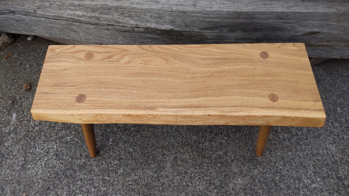 こぶりなベンチ 国産ナラ こぶりなベンチ 国産ナラ こぶりなベンチ 国産ナラ | iichi 日々の暮らしを