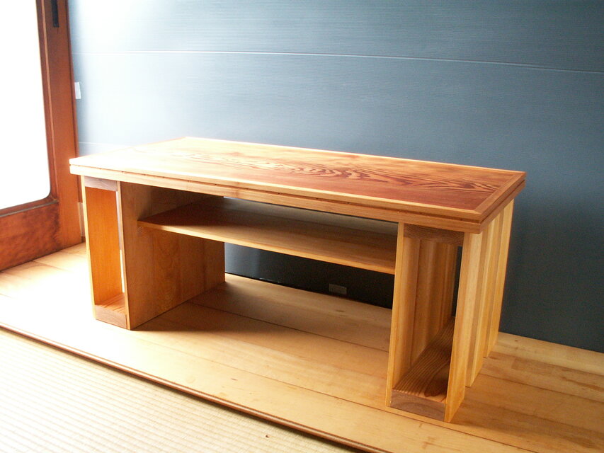 【のん様専用ページ】●屋久杉・他　木目の美しいテレビ台　ローテーブル　机　ローボード　