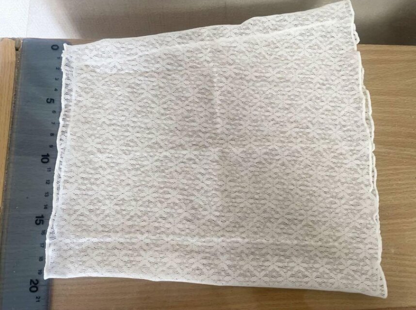 雪の結晶レーススノーホワイト手作りネックウォーマー日焼け止め