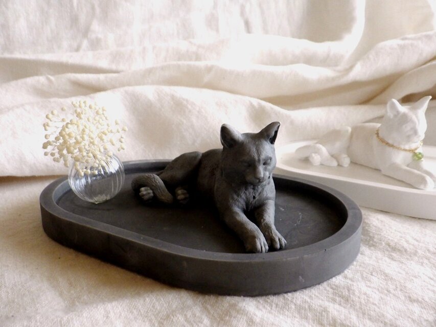 ゆったりくつろぐ 猫のアロマストーン □ 猫のいる暮らしを再現