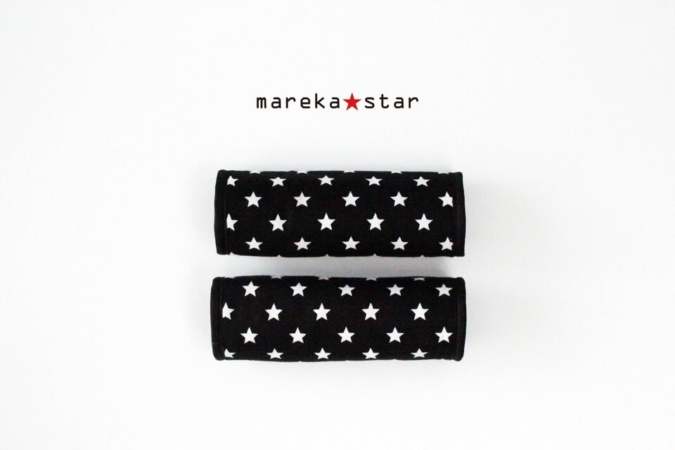 【売約済H様】№276 ベビーカーアーチ型ハンドルカバー黒☆柄