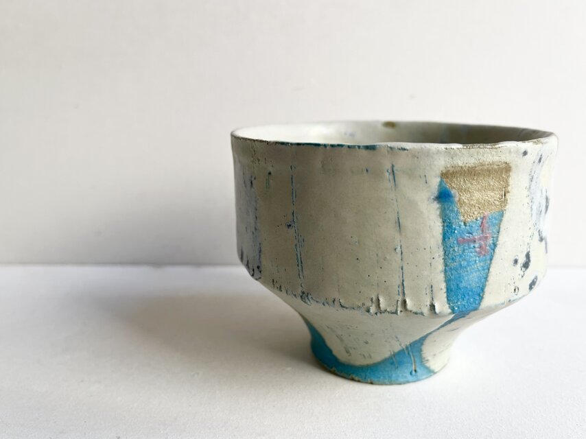 水色ピンク9抹茶茶碗　小碗　向付