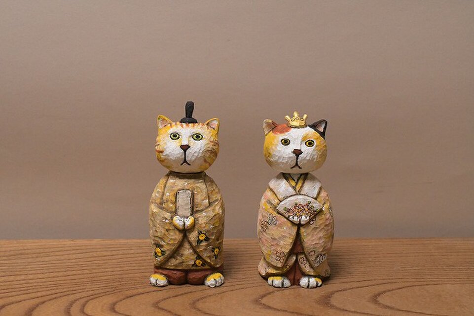 ねこ雛　m(=✧ω✧=)m✧ ✧ ✧ 立ち雛　猫ひな ③ねこ雛 m(=✧ω✧=)m✧ ✧ ✧ 立ち雛 猫ひな 【公式通販】
