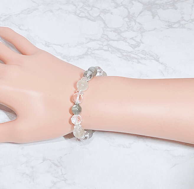 プラチナルチル×ラブラドライトのブレスレット 【公式通販】