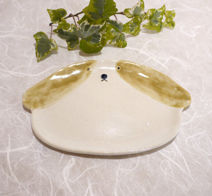 ワンコの平皿(中くらいサイズ)