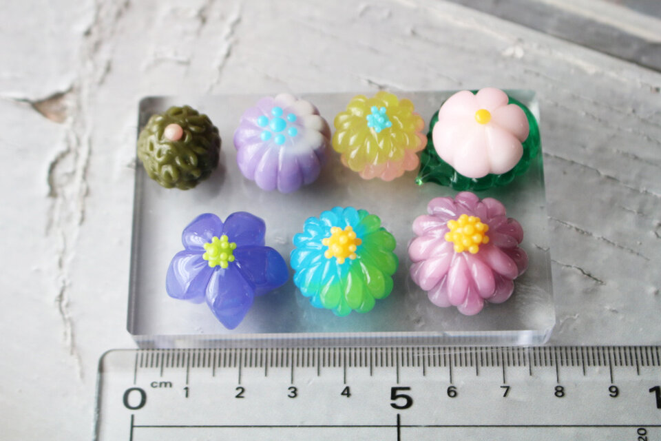 ミニチュア和菓子 ハンドメイド オーダー ❣️オーダー♡3月、6月和菓子セット❣️ハンドメイド ミニチュア 練り