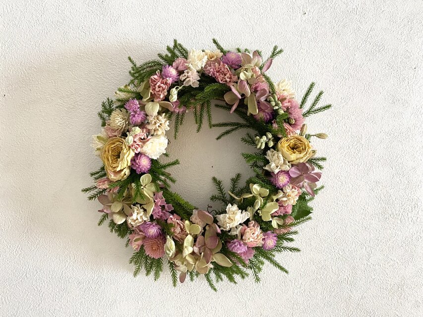 春色小花リース