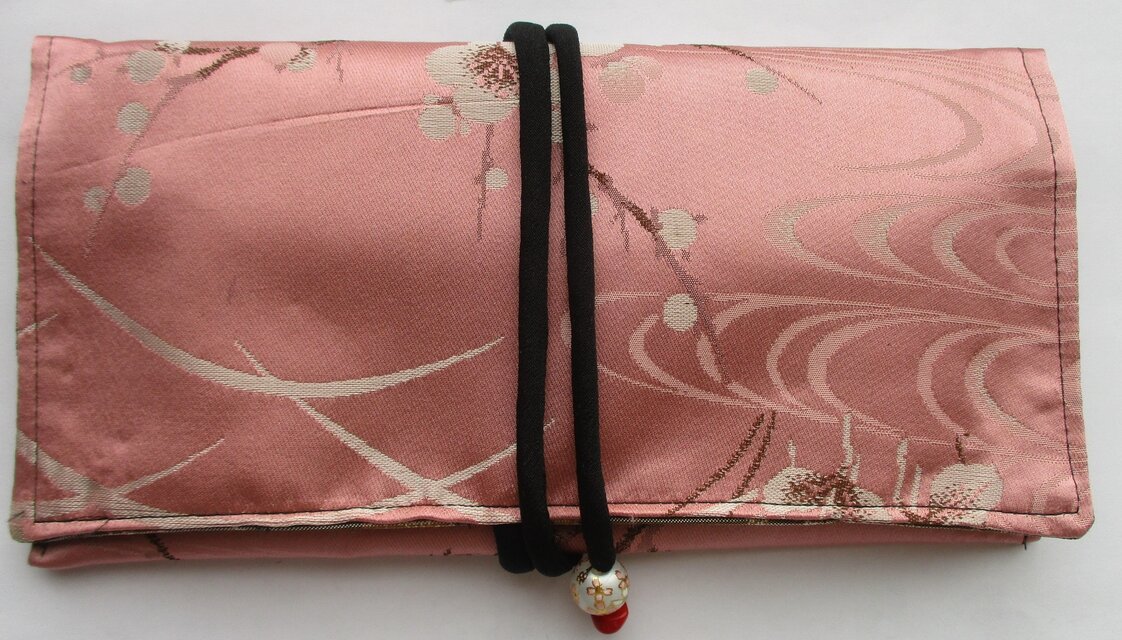 ８１５５　布団側で作った和風財布・ポーチ#送料無料