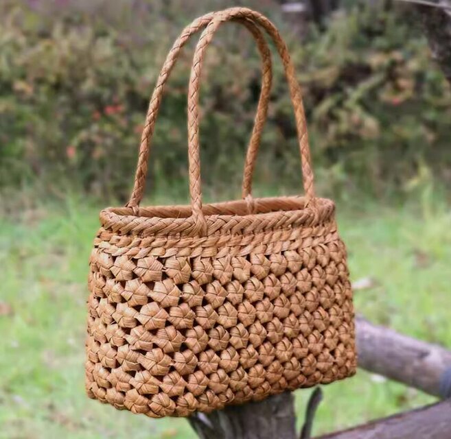 山葡萄 蔓 バック かご 籠 職人の手作り 着服 トート かごバッグ やま