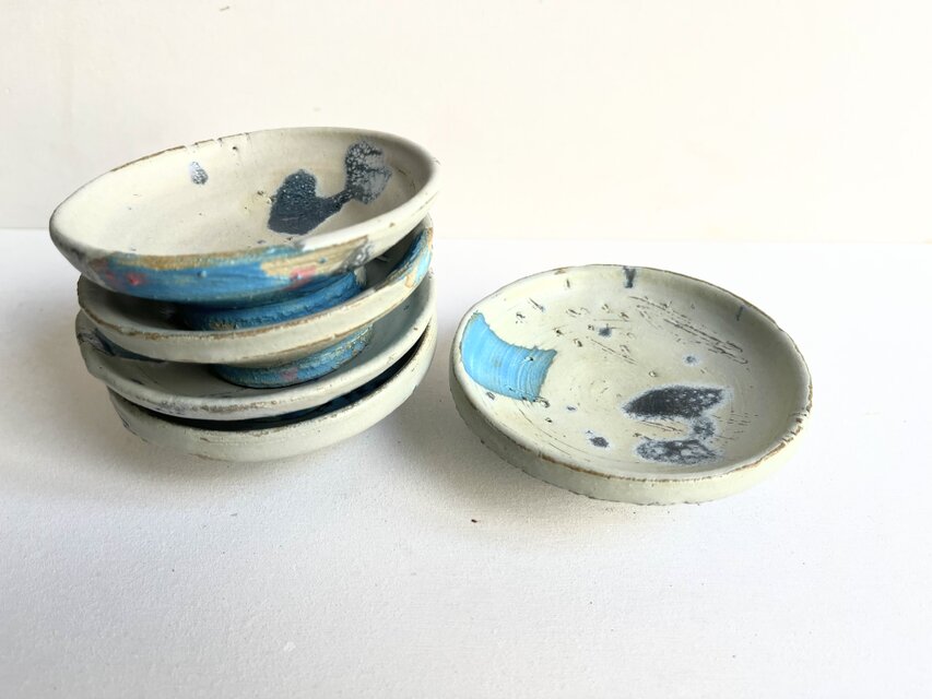 水色ピンク14〜18　豆皿