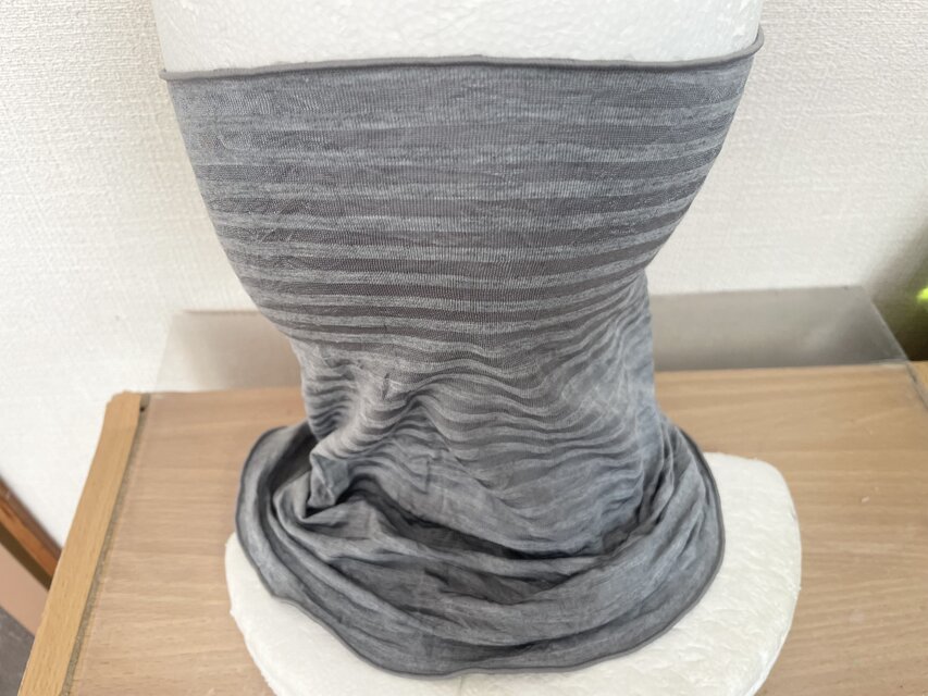 ハンドメイド✁︎✁︎ ネックウォーマー　　　　コットンツイード／グレー ハンドメイド✁︎✁︎ ネックウォーマー コットンツイード／グレー