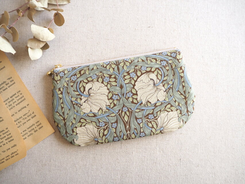 ラウンドポーチ（小さめタイプ） 「Pimpernel」 ベージュ