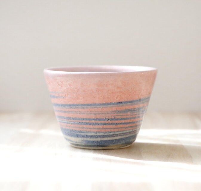 練り上げのフリーカップ 朝焼けの空 ＊ １