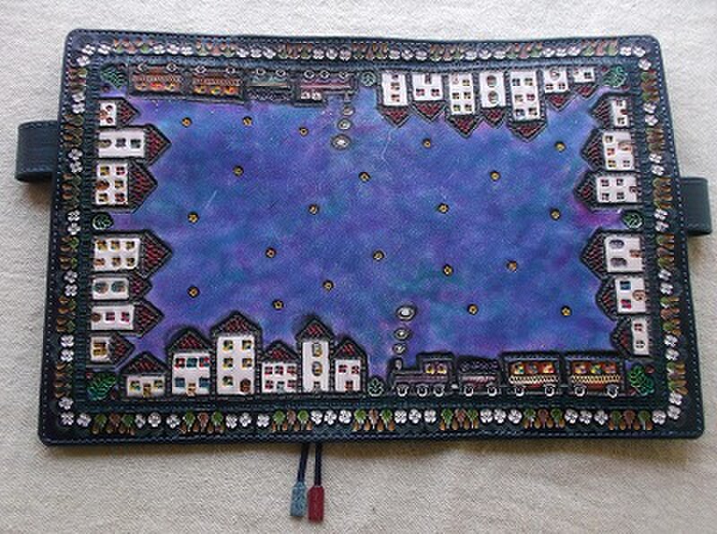 ほぼ日手帳仕様 B6サイズレザー手帳カバー 刻印＆拭き染め | iichi