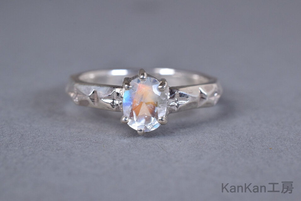 アンデシンラブラドライトのリング