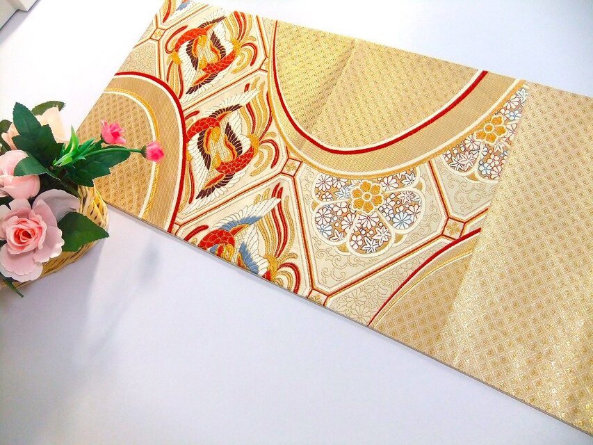 テーブルランナー　鳳凰文　帯リメイク テーブルランナー 鳳凰文 帯リメイク - メルカリ