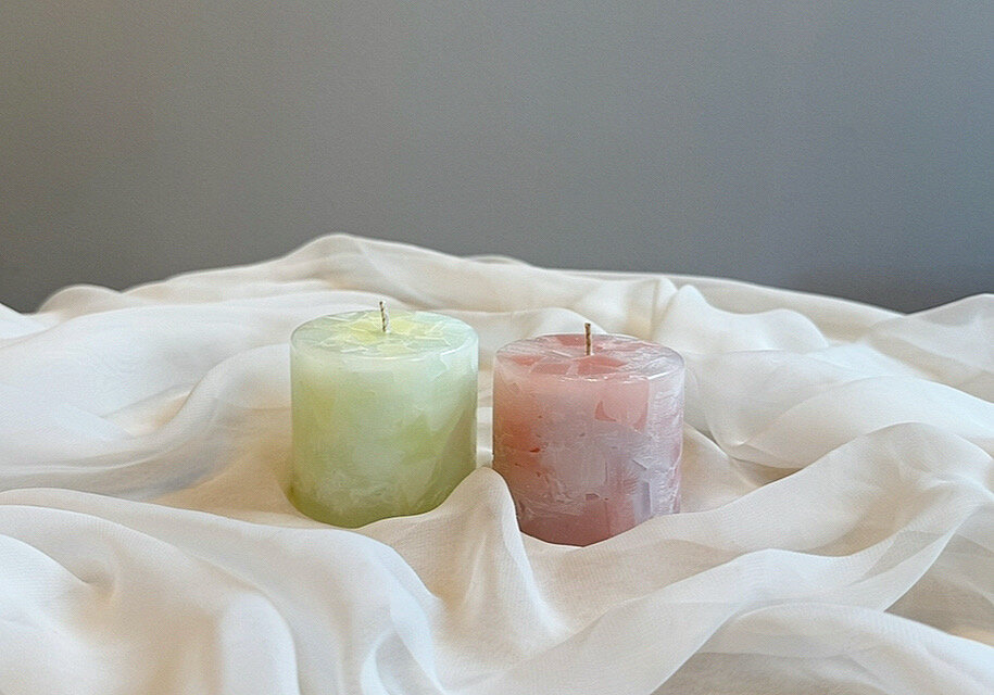 ajisai candle 紫陽花キャンドル アロマキャンドル パラフィンキャンドル