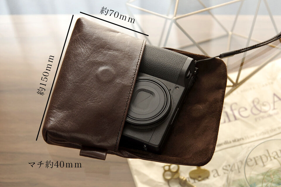 WATERPROOF LEATHER》コンパクトカメラ用レザーカメラケース Regular