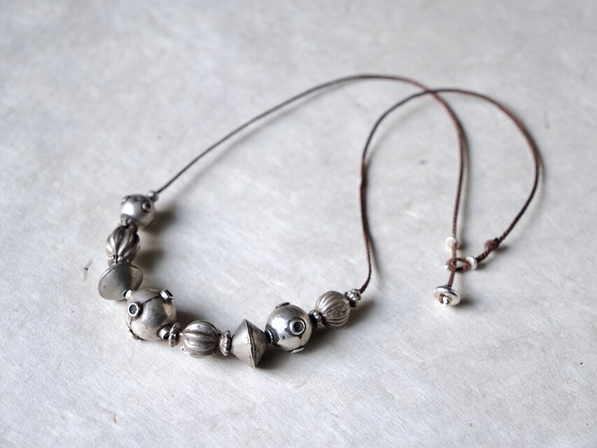 民族風　ネックレス　瑪瑙　銀製　アフガニスタン　チベット　PAT2007刻印 Afgan silver- necklace | iichi 日々の暮らしを心地よくする