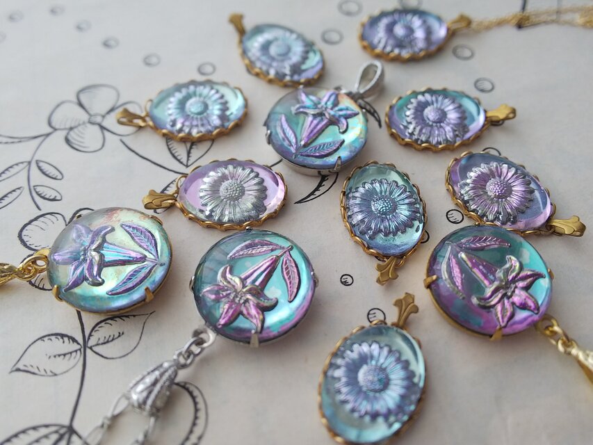 ヴィンテージ ヴィトレイルライト Daisy（18×13㎜)フルール・ド・リス