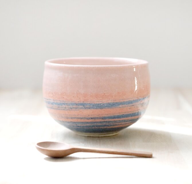 ころんと丸い練り上げのボウル 朝焼けの空 ＊ ３